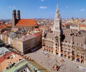Vista de Marienplatz de Unbekannt Unbekannt
